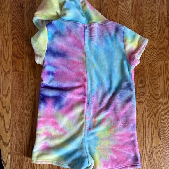 Iscream Shop Short Sleeve Romper Pajamaa with Hoodie - Picture 3 of 4